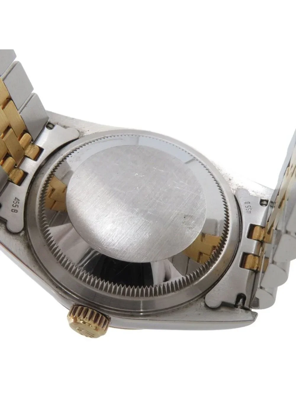 Rolex Datejust Number SS 18k Yellow Gold Watch Champagne Dial